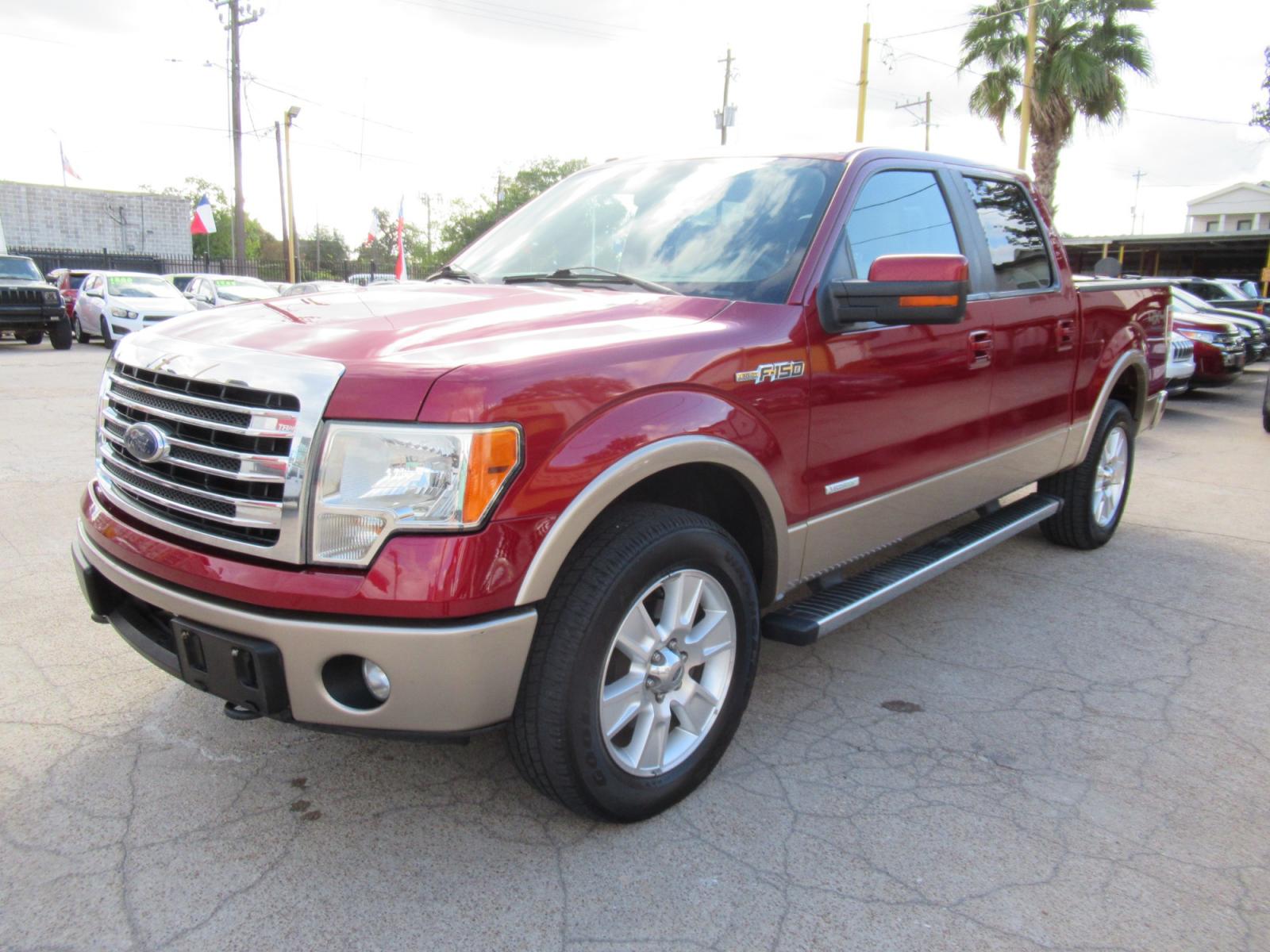 2013 Red /Tan Ford F-150 Lariat (1FTFW1ET3DK) with an 3.5 engine, Automatic transmission, located at 1511 North Shepherd Dr., Houston, TX, 77008, (281) 657-1221, 29.798361, -95.412560 - 2013 FORD F-150 LARIAT VIN: 1FTFW1ET3DKD79524 1 F T F W 1 E T 3 D K D 7 9 5 2 4 CREW PICKUP 3.5L V6 F DOHC 24V GASOLINE REAR WHEEL DRIVE W/ 4X4 - Photo #34